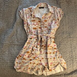 Blank NYC Multicolor Tie-Dye Romper